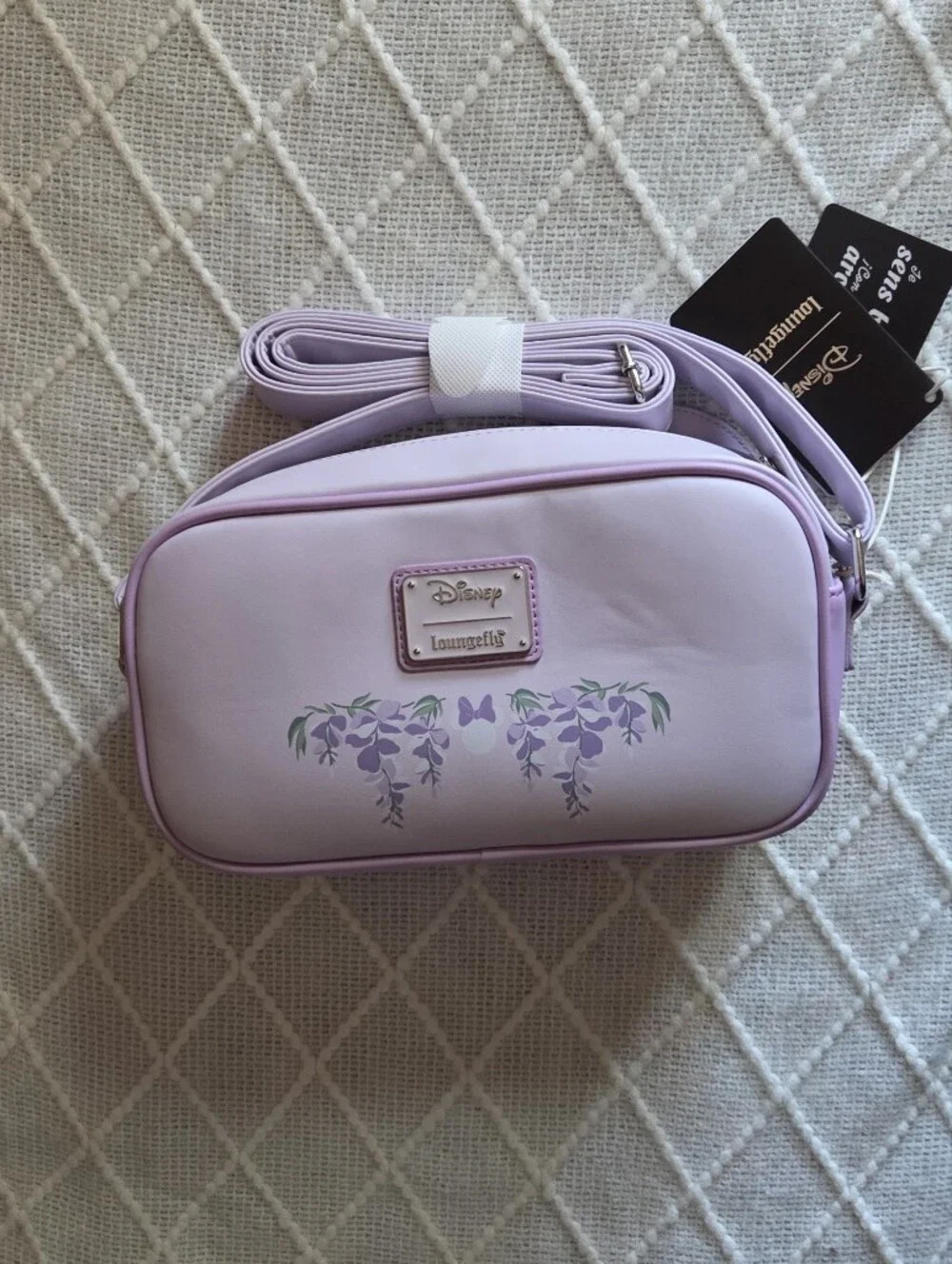 Loungefly Disney Minnie Mouse Wisteria Ears Floral Scented Crossbody Bag